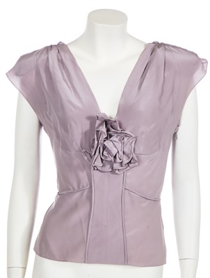 Lot 84 - An Yves Saint Laurent by Tom Ford brown skirt suit, early 2000s