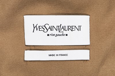 Lot 85 - An Yves Saint Laurent by Tom Ford khaki skirt suit, Spring-Summer 2002