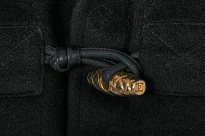Lot 15 - A Chanel black wool duffle coat, late 1980s