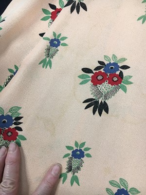 Lot 276 - An Ossie Clark/Celia Birtwell for Radley printed moss-crêpe dress, 1970s