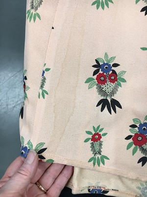 Lot 276 - An Ossie Clark/Celia Birtwell for Radley printed moss-crêpe dress, 1970s