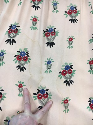 Lot 276 - An Ossie Clark/Celia Birtwell for Radley printed moss-crêpe dress, 1970s