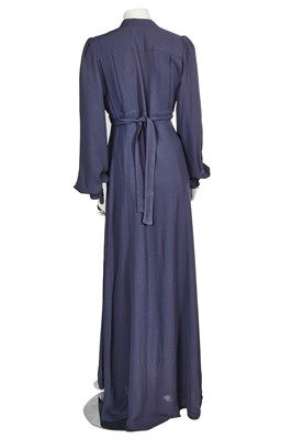 Lot 286 - A Biba black dress and an Ossie Clark for Radley blue dress, 1970s