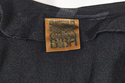Lot 286 - A Biba black dress and an Ossie Clark for Radley blue dress, 1970s