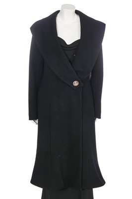 Lot 79 - A Vivienne Westwood black wool coat, 2000s