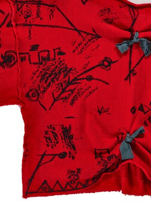 Lot 201 - A rare Anne Smith printed cotton ensemble, early 1980s