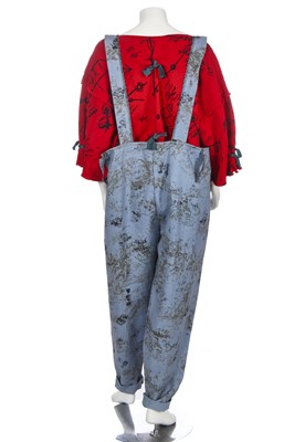 Lot 201 - A rare Anne Smith printed cotton ensemble, early 1980s