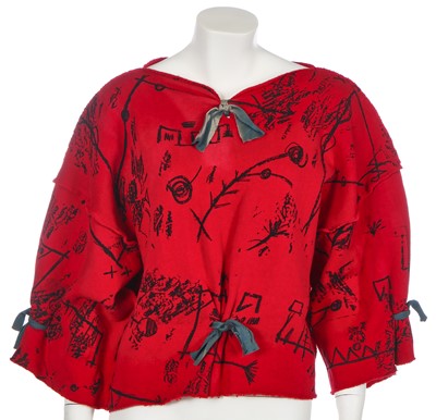 Lot 201 - A rare Anne Smith printed cotton ensemble, early 1980s