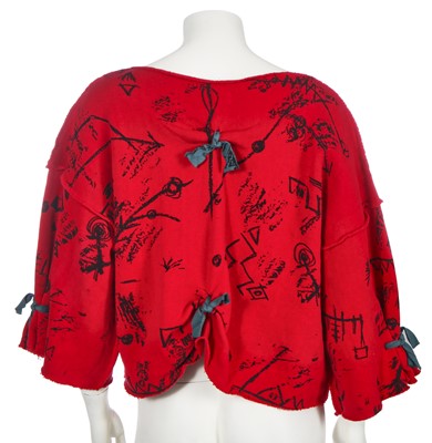 Lot 201 - A rare Anne Smith printed cotton ensemble, early 1980s