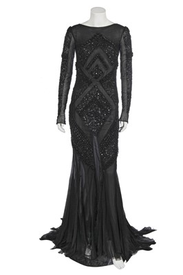 Lot 39 - An Emilio Pucci black beaded evening gown, Autumn-Winter 2012-13