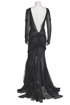 Lot 39 - An Emilio Pucci black beaded evening gown, Autumn-Winter 2012-13