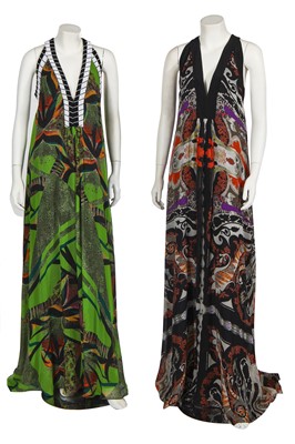 Lot 35 - Two Etro silk chiffon gowns, modern