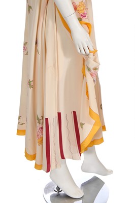Lot 298 - Two Chloé crêpe de chine floral print dresses, early 1970s