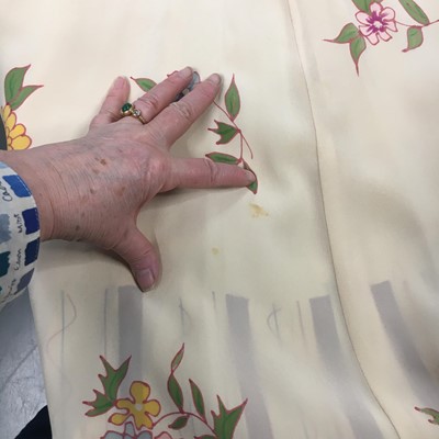 Lot 298 - Two Chloé crêpe de chine floral print dresses, early 1970s