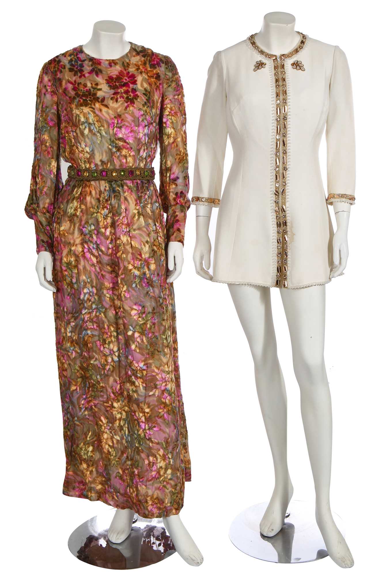 Lot 296 - Three Réty long sleeved dresses, 1970s