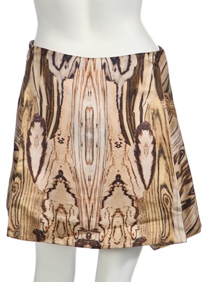 Lot 63 - An Alexander McQueen silk mini skirt, 'Natural Distinction, Un-natural Selection' collection, Spring-Summer 2009