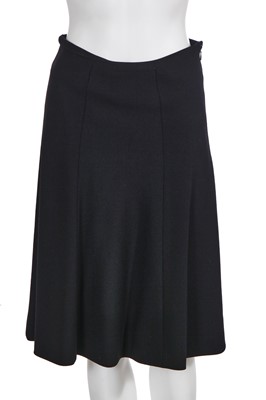 Lot 204 - A John Galliano black and brown skirt suit, Spring-Summer 1989