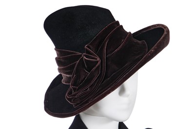 Lot 204 - A John Galliano black and brown skirt suit, Spring-Summer 1989