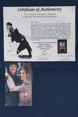Lot 291 - An Ingeborg blouse, worn by Barbara Streisand in 'For Pete's Sake', 1974