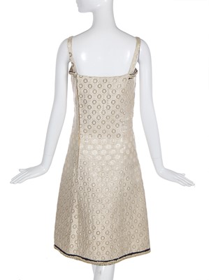 Lot 1 - A Gabrielle Chanel haute couture gold lamé dress and jacket, probably Autumn-Winter 1965-66