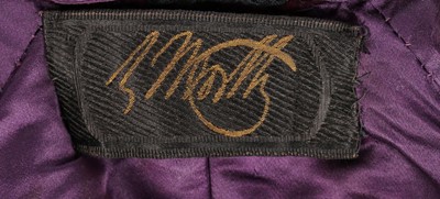 Lot 140 - A Maison Worth purple velvet capelet, circa...
