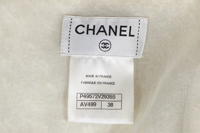 Lot 7 - A Chanel pleated white organza tunic/blouse, 'Paris-Dallas' collection, Métiers d'Art, Pre-Fall 2014