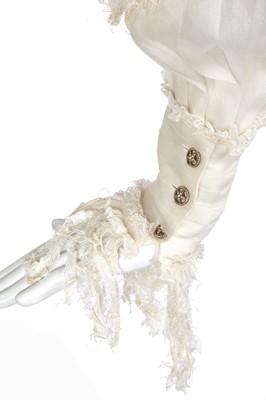 Lot 7 - A Chanel pleated white organza tunic/blouse, 'Paris-Dallas' collection, Métiers d'Art, Pre-Fall 2014