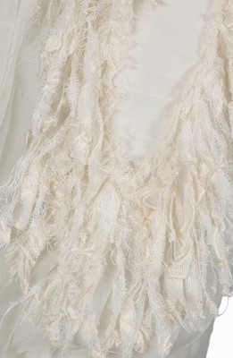 Lot 7 - A Chanel pleated white organza tunic/blouse, 'Paris-Dallas' collection, Métiers d'Art, Pre-Fall 2014