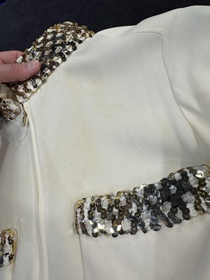 Lot 8 - A Chanel ivory silk-crêpe jacket, 'Paris-Rome' collection, Métiers d'Art, Pre-Fall 2016