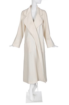 Lot 20 - A Chanel white wool-cashmere blend coat, 'Chanel Airspace' collection, Autumn-Winter 2017-18