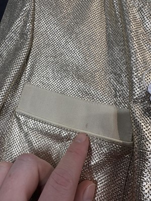 Lot 24 - A Chanel perforated metallic lambskin leather jacket, probably 'Paris-Cosmopolite' collection, Métiers d'Art, Pre-Fall 2017