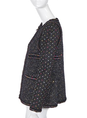 Lot 25 - A Chanel black and multicolour sequin fantasy tweed jacket, Autumn-Winter 2017-18