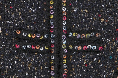 Lot 25 - A Chanel black and multicolour sequin fantasy tweed jacket, Autumn-Winter 2017-18