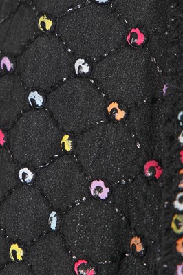 Lot 25 - A Chanel black and multicolour sequin fantasy tweed jacket, Autumn-Winter 2017-18