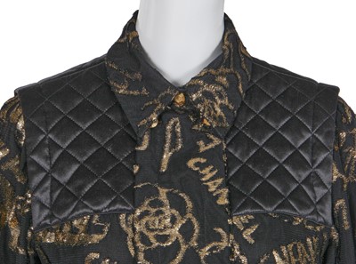 Lot 37 - A Chanel gold and black chiffon jacket, 'Eygptomania' collection, Métiers d'Art, Pre-Fall 2019