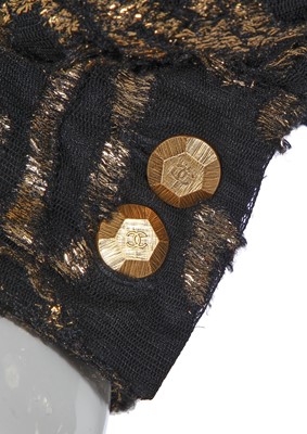 Lot 37 - A Chanel gold and black chiffon jacket, 'Eygptomania' collection, Métiers d'Art, Pre-Fall 2019