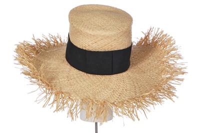 Lot 41 - A Chanel straw hat, Spring/Summer 2019