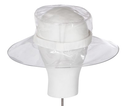 Lot 42 - A Chanel clear vinyl hat, Spring-Summer 2018