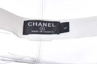 Lot 42 - A Chanel clear vinyl hat, Spring-Summer 2018