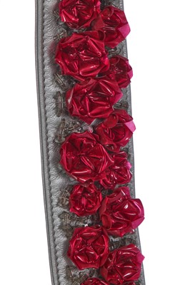 Lot 43 - A Chanel small silver Boy bag with flower strap,  'Paris-Bombay' collection, Métiers d'Art, Pre-Fall 2012