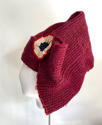 Lot 296 - A rare John Galliano hat and scarf, 'Les Incroyables' collection, July 1984