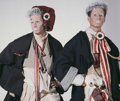 Lot 296 - A rare John Galliano hat and scarf, 'Les Incroyables' collection, July 1984