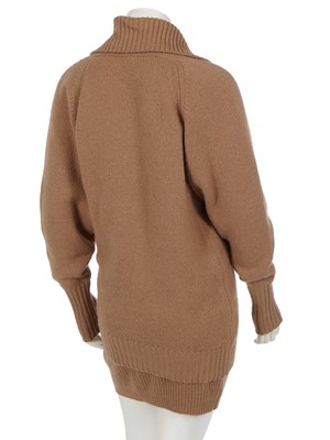 Lot 23 - A Chanel tan knit camel hair ensemble, 1990s