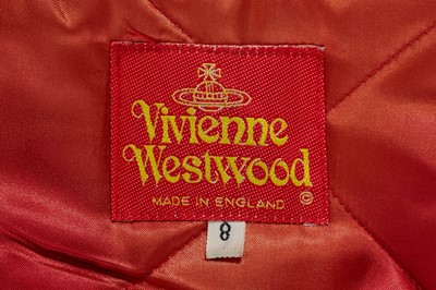 Lot 159 - A Vivienne Westwood black leather biker jacket, probably 'Portrait' collection, Autumn-Winter 1990-91