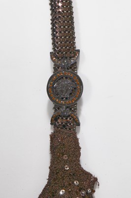 Lot 189 - A fine Gianni Versace brown Oroton dress, Autumn-Winter 1996-97