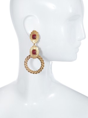 Lot 64 - A pair of Chanel earrings, probably Spring-Summer 1991