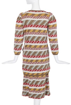 Lot 381 - A Bill Gibb multicoloured knit ensemble, probably Autumn-Winter 1975-76
