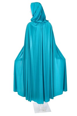 Lot 385 - A Loris Azzaro blue stretch jersey dress, 1970s