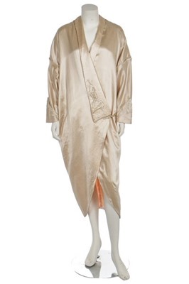 Lot 171 - A Liberty ivory satin kimono-style coat, circa...