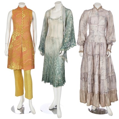 Lot 508a - Three printed Catherine Buckley ensembles, 1970s